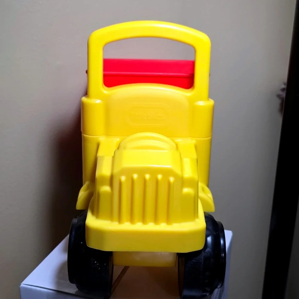 Little Tikes Classic Yellow and Red Plastic Dump Truck Toy with Tilting Bed